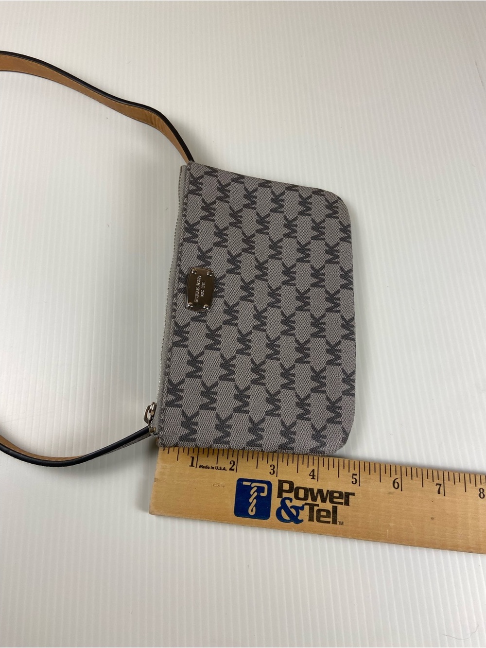 Michael Kors Jet Set Signature MK Logo Gray Belt Bag Waist Pack Sling - Picture 4 of 8